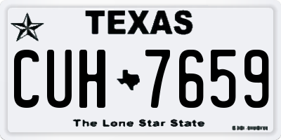 TX license plate CUH7659