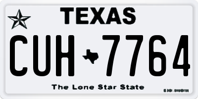 TX license plate CUH7764