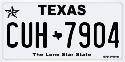 TX license plate CUH7904