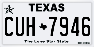 TX license plate CUH7946