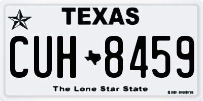 TX license plate CUH8459