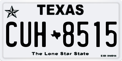 TX license plate CUH8515