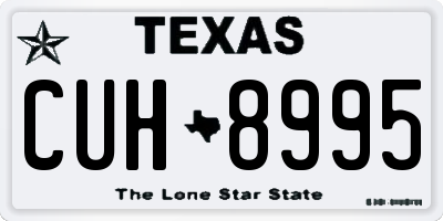 TX license plate CUH8995