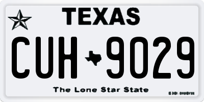 TX license plate CUH9029