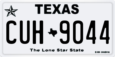 TX license plate CUH9044