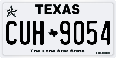 TX license plate CUH9054