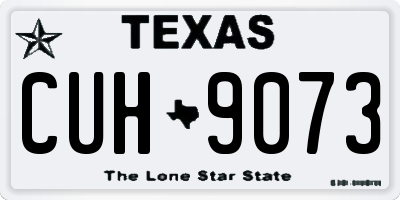 TX license plate CUH9073