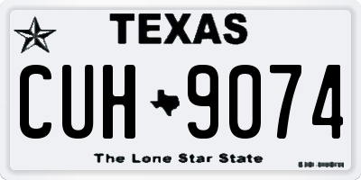 TX license plate CUH9074