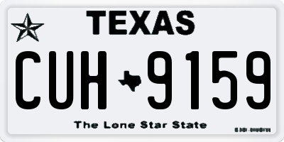TX license plate CUH9159