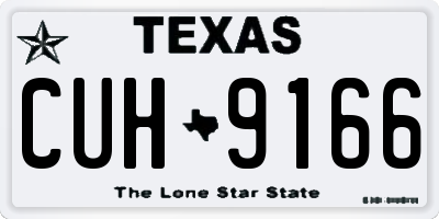 TX license plate CUH9166