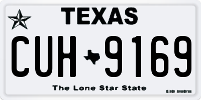 TX license plate CUH9169