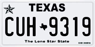 TX license plate CUH9319