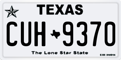TX license plate CUH9370