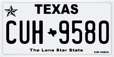 TX license plate CUH9580