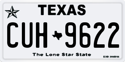 TX license plate CUH9622