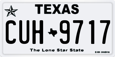TX license plate CUH9717