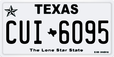 TX license plate CUI6095