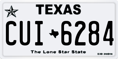 TX license plate CUI6284