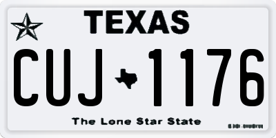 TX license plate CUJ1176