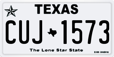 TX license plate CUJ1573
