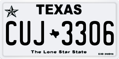 TX license plate CUJ3306