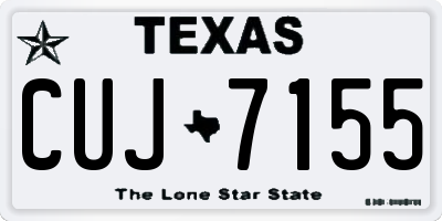 TX license plate CUJ7155