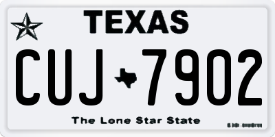 TX license plate CUJ7902