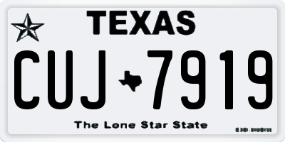 TX license plate CUJ7919