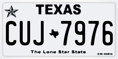 TX license plate CUJ7976