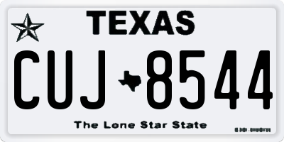 TX license plate CUJ8544