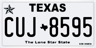 TX license plate CUJ8595