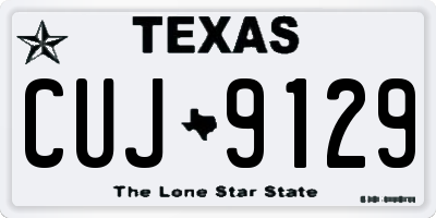 TX license plate CUJ9129