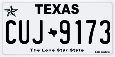 TX license plate CUJ9173