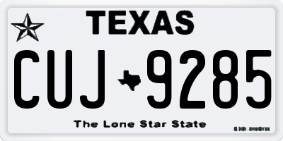 TX license plate CUJ9285
