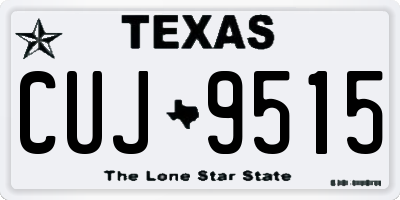 TX license plate CUJ9515