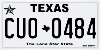 TX license plate CUO0484