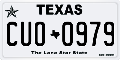 TX license plate CUO0979