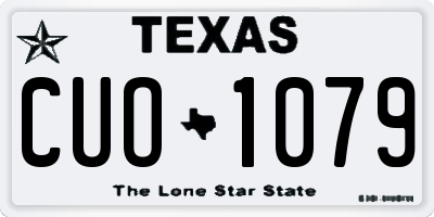TX license plate CUO1079
