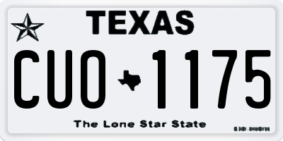 TX license plate CUO1175