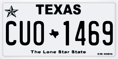 TX license plate CUO1469