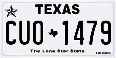 TX license plate CUO1479