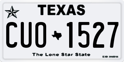 TX license plate CUO1527
