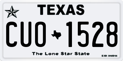 TX license plate CUO1528