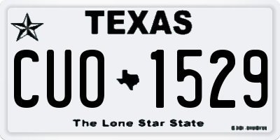 TX license plate CUO1529