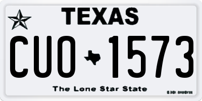 TX license plate CUO1573