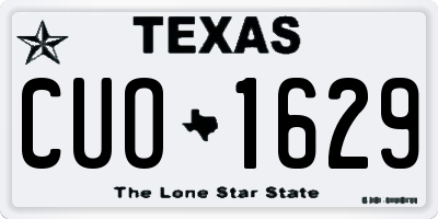 TX license plate CUO1629