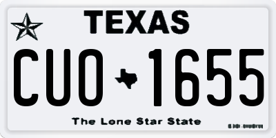 TX license plate CUO1655