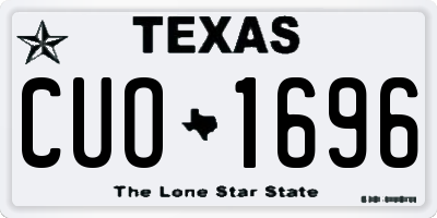 TX license plate CUO1696