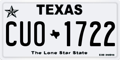 TX license plate CUO1722