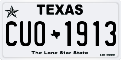 TX license plate CUO1913